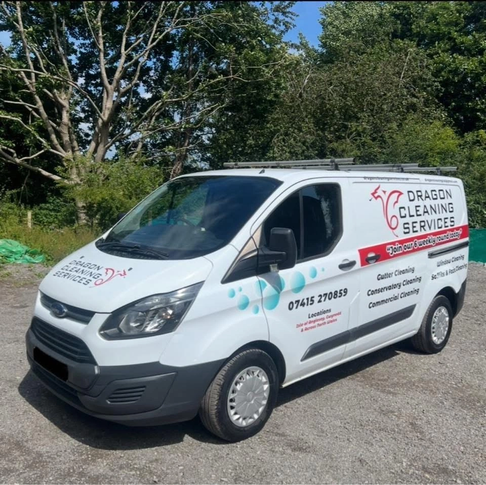 Dragon Cleaning Services branded van